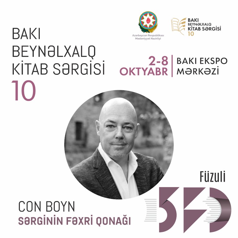 Dünya şöhrətli yazar Bakı Beynəlxalq Kitab Sərgisinin fəxri qonağı olacaq